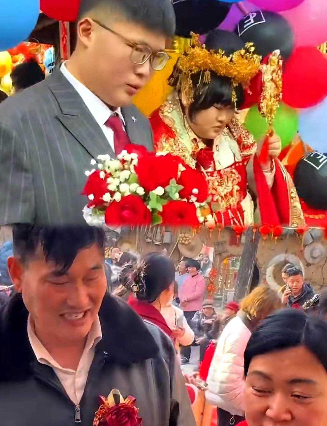 陪嫁一套房一辆车，彩礼分文不取。女婿是邻村小伙，戴个黑框眼镜，看着就本分。