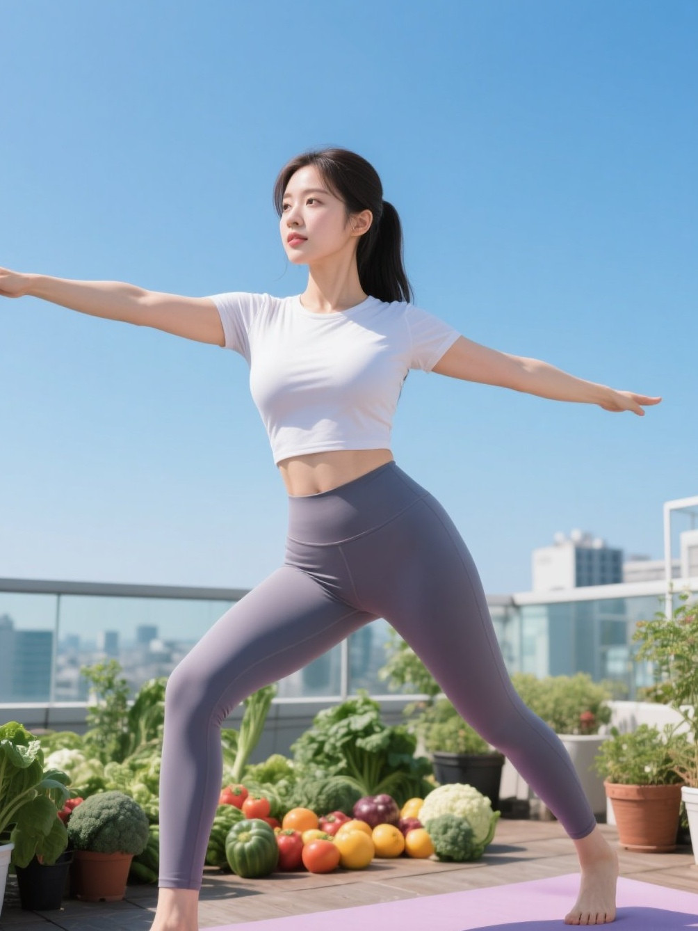 丰腴美人多娇俏，普拉提里展风骚