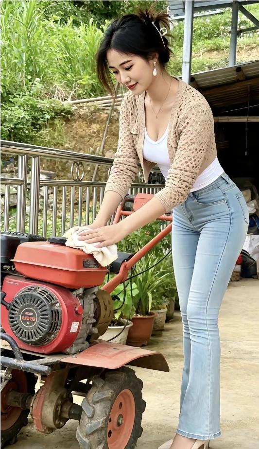 别看这台农机小，种田可是一个宝。耕地施肥能除草，丰收时节少不了。