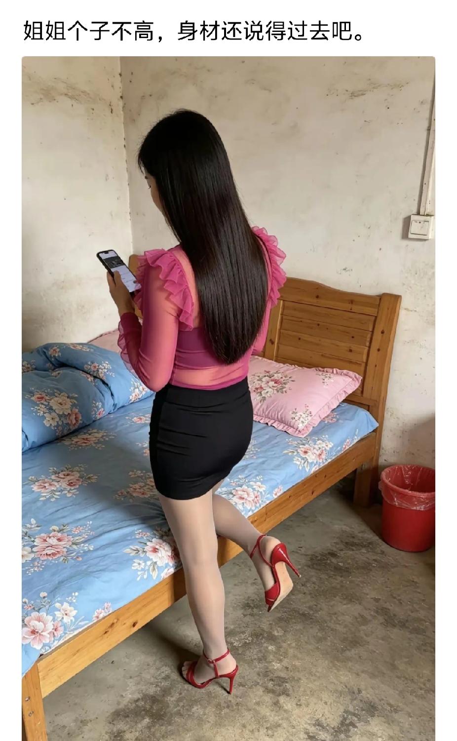 零几年那会儿，我在北京丰台五里店100和这个环境差不多，比她年轻，身材和她差不多