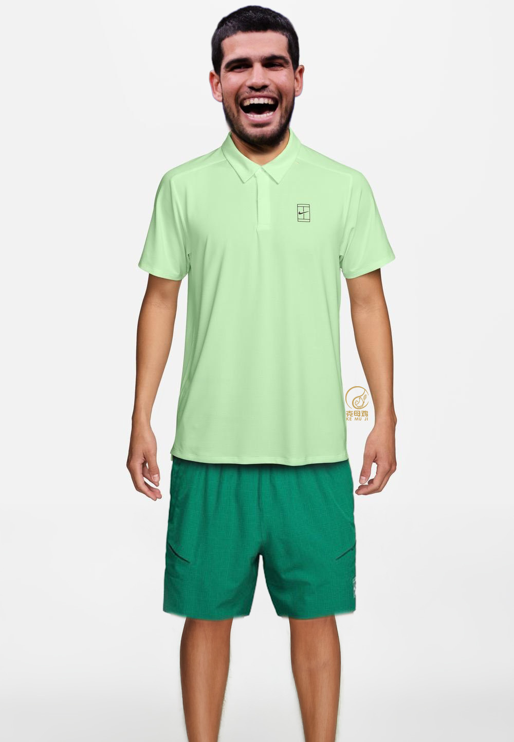 鸭鸭的澳网战袍曝光，是宁嫔最爱的绿色.....请评价👁阿尔卡拉斯babola