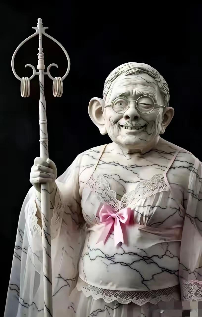 这届网友真是太有才了，连“女版”雕塑都给整出来了，看来田教授的“审美”算是彻底火