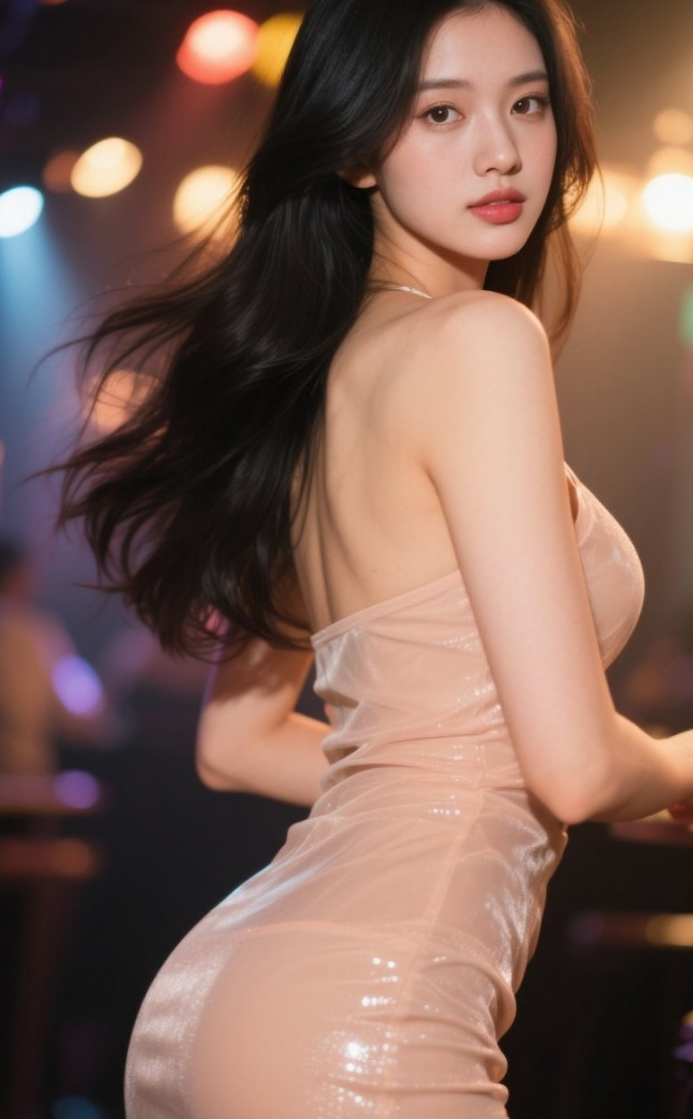 娇艳美人腰肢细，丰臀微摆性感无人敌
