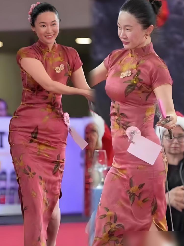 笑不活了家人们！霍思燕的假屁股，终于藏不住了？最近有大家扒出霍思燕穿旗袍的侧面照