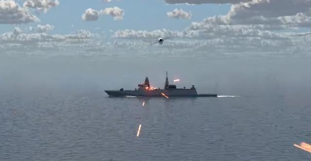 日本导弹宣传片用054B当靶子，无视1130近防炮，可拐弯躲避拦截日本最近搞