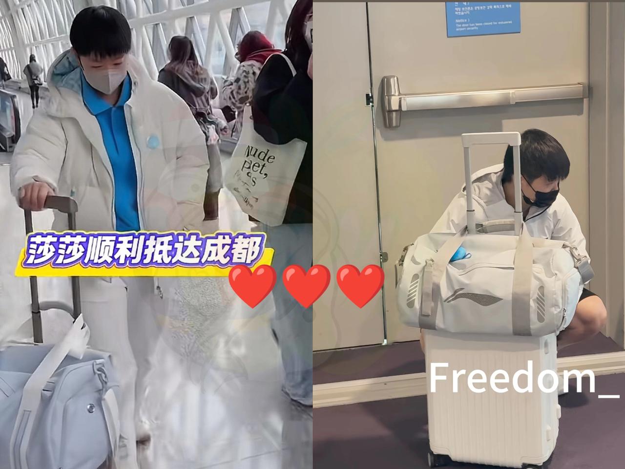 莎莎启程去成都啦！悄悄换了新发型，本来没打算发图，可照片实在太好看，实在憋不住