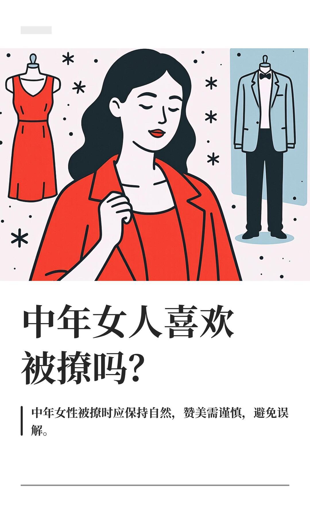 中年女人喜欢被撩吗？步入中年，女人碰到一个想撩自己的男人，她一般会怎么做呢？