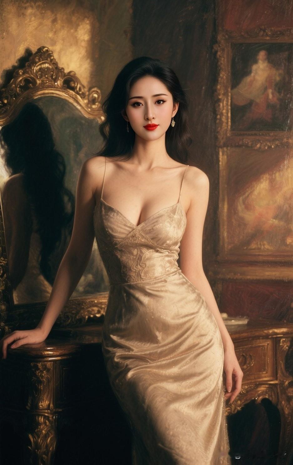 💫鎏金刺绣礼服｜直接美成油画里的女主角怎样穿搭让自己更美日常美穿搭鎏