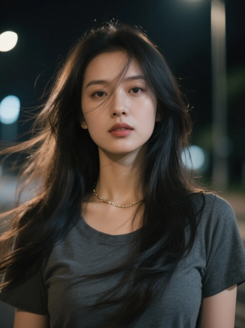 她的眼神里，藏着说不清道不明的情绪