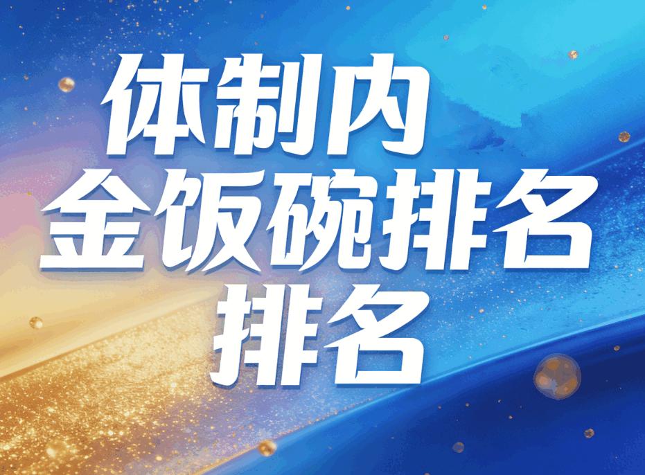 🔥家人们！体制内十大金饭碗终于扒全了！每个都是稳到离谱+待遇拉满，选对直
