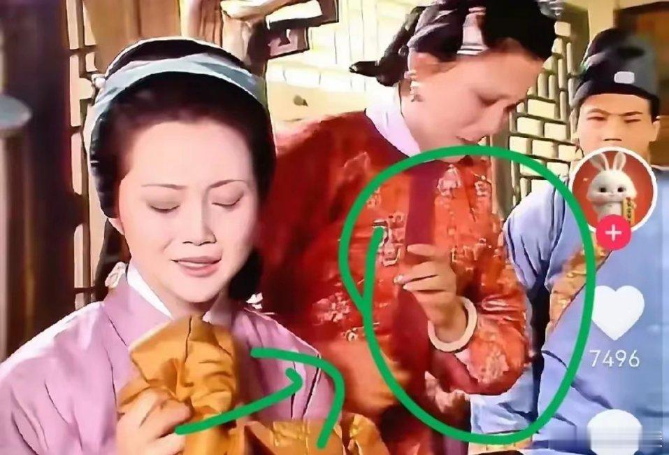 贾府衰败后，袭人竟对薛宝钗隐隐流露出轻视，甚至妄图压她一头。瞧那穿着，袭人刻意换