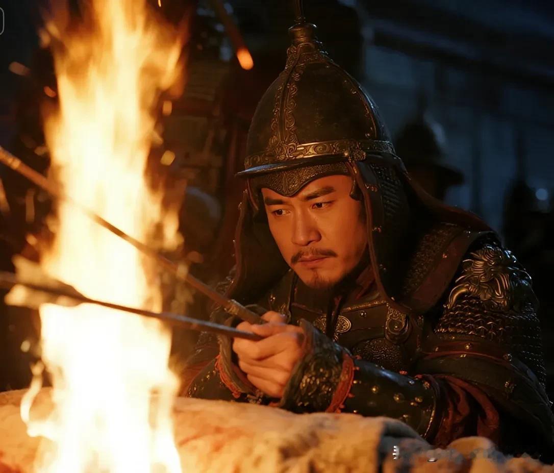 罗成惨死淤泥河，秦琼收尸时，发现在罗成手中紧握的李世民的衣角​​秦琼的大手猛地