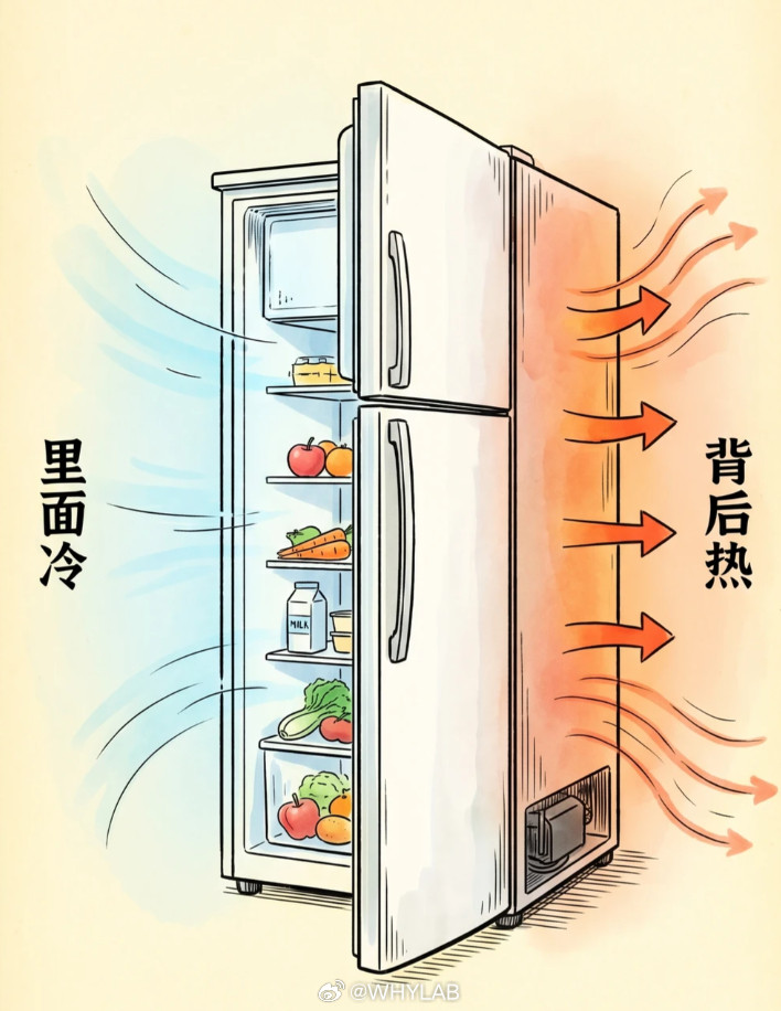 为什么冰箱能一直开但空调不能工作模式完全不一样，冰箱并不是压缩机全程在疯狂运转，