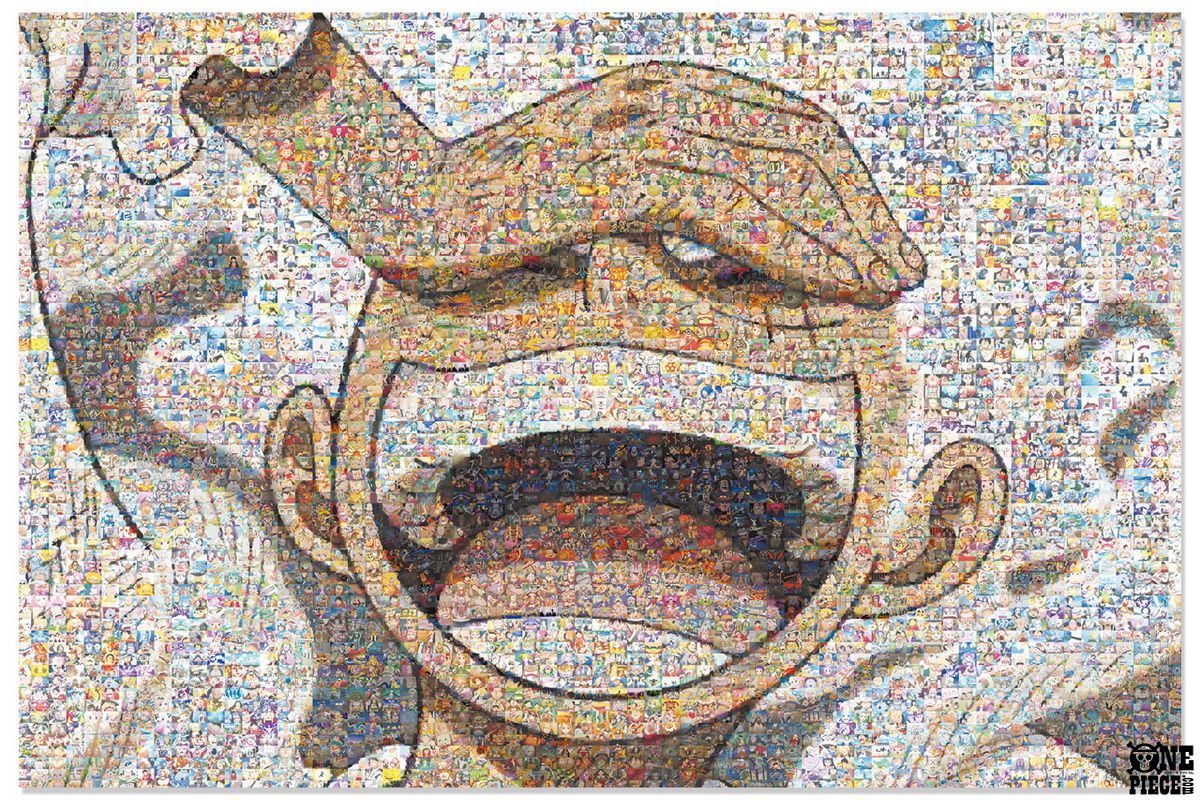 海贼王海贼王我的天哪，这幅五档路飞拼图用了蛋头岛篇的4,489个场景