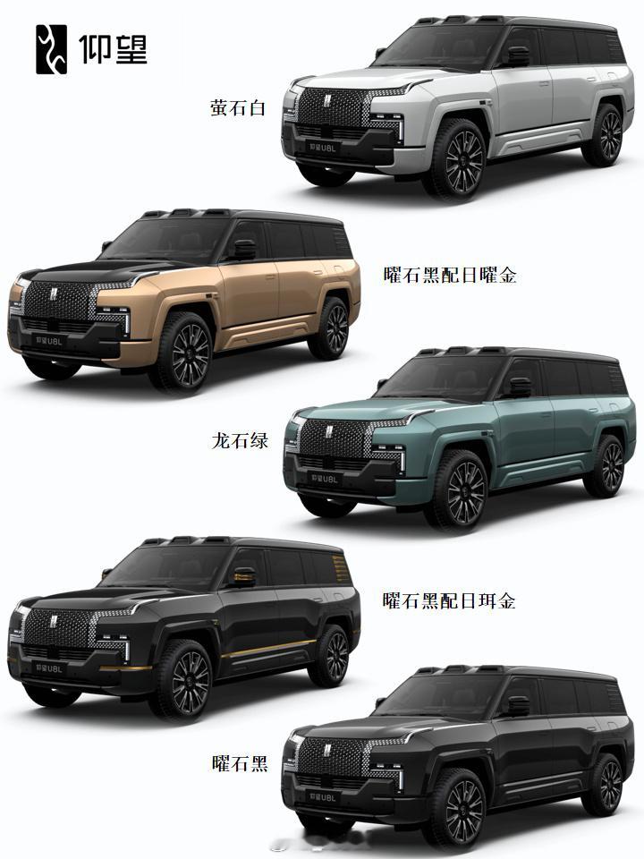 仰望U8L定档9月12日上市【新车选色】仰望U8L，哪个外观+内饰颜色组合好看