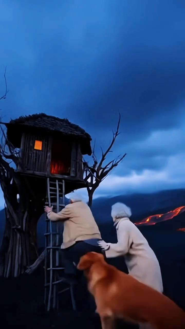 快下雨了，进出信息。雷声越来越近了，看来要变天。快进屋，狗子走，抓稳。