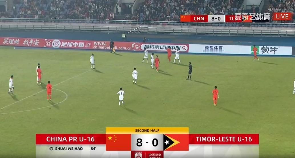 确定对手是U17吗？感觉好像和我们的u17差很多啊，身高就像大人踢小孩！下半