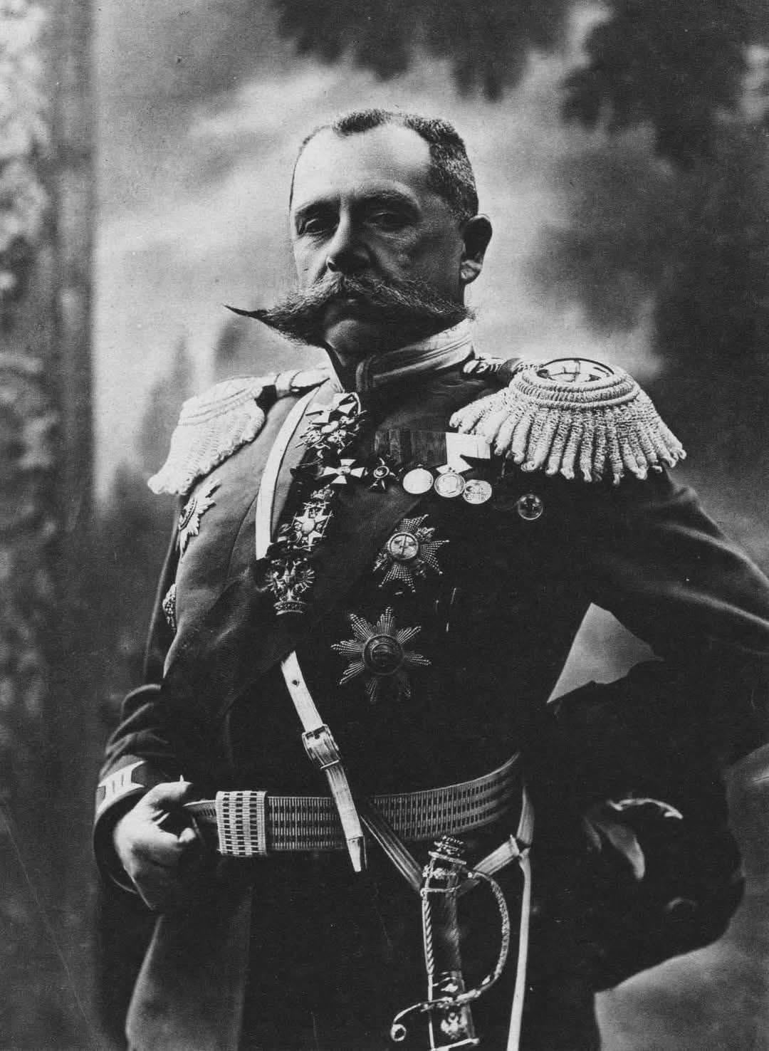 下图“飞碟”状大胡子便是沙俄著名统帅、多场战争的英雄、皇室近侍将军、骑兵上将帕维