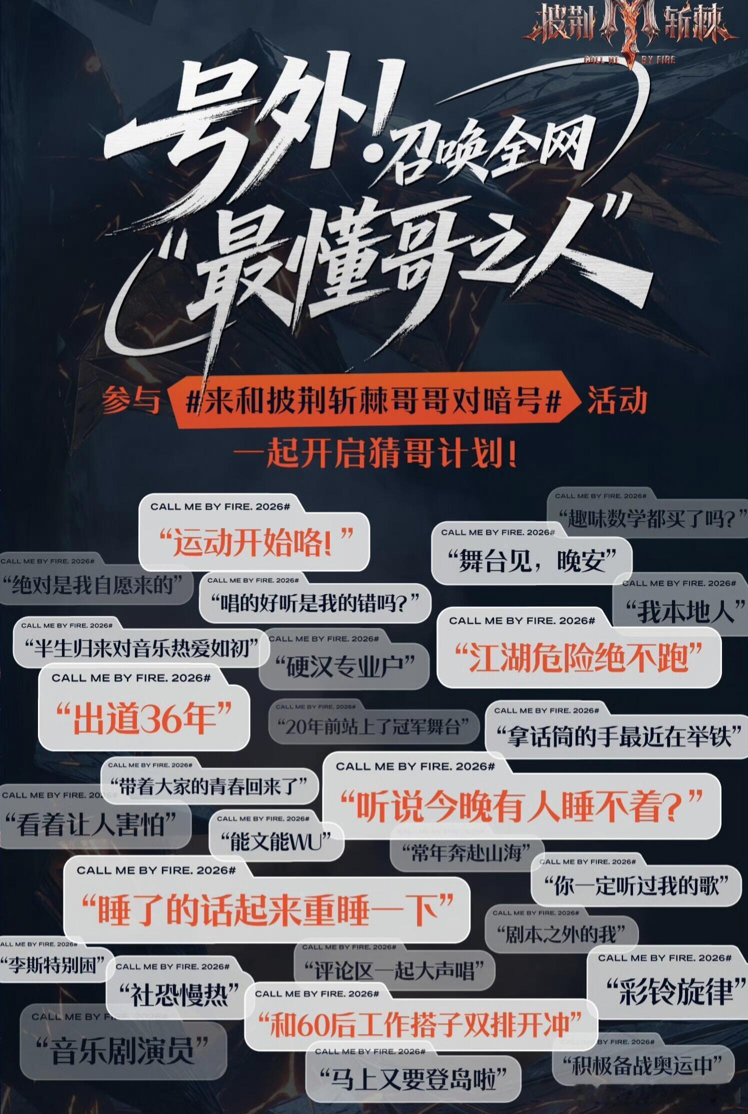 披荆斩棘的哥哥批哥六官宣，来看图猜人吧！批哥六官博更新，给了提示词猜人，提示词是