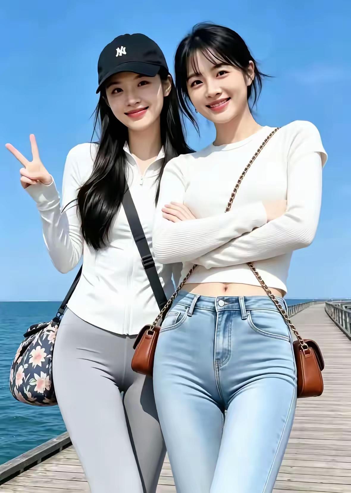 两位颜值美女，我喜欢左边那位，你呢？
