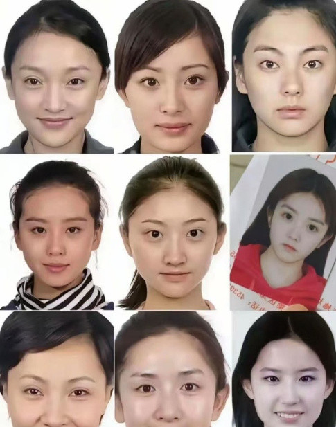 果然明星不是一般人能当的就素颜照来看，明星的脸型，面部流畅度和面部折叠度就不是