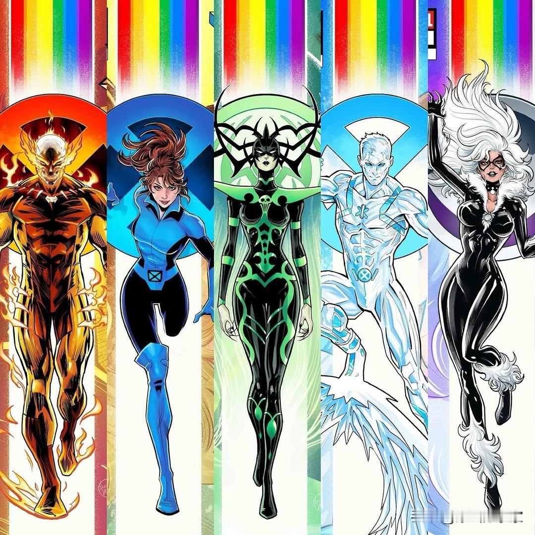 X战警人物插画一组动漫二次元原画分享家插画动画卡通插画师漫画游