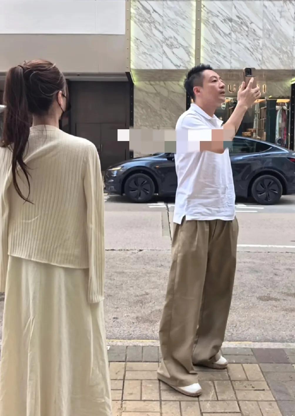 香港海港城偶遇汪小菲和马筱梅，夫唱妇随努力生活的一对佳人！马筱梅扎着高马尾，身