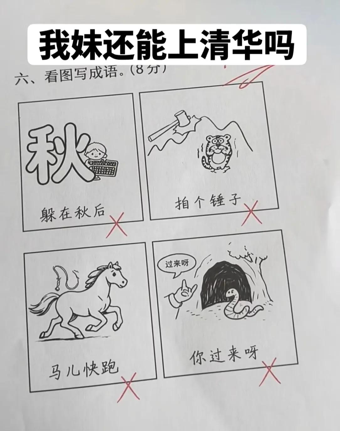 我妹妹这个智商还能上清华吗？