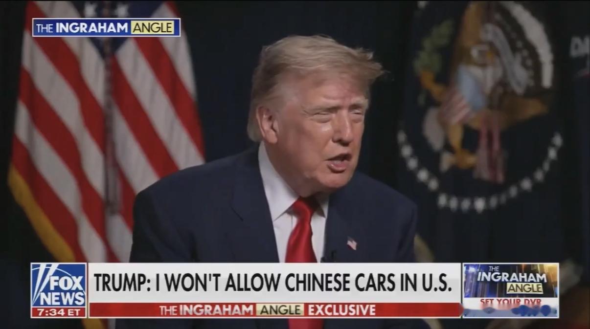 特朗普今天接受采访时说：“中方对我们搞情报监视（spiesonus），但我们