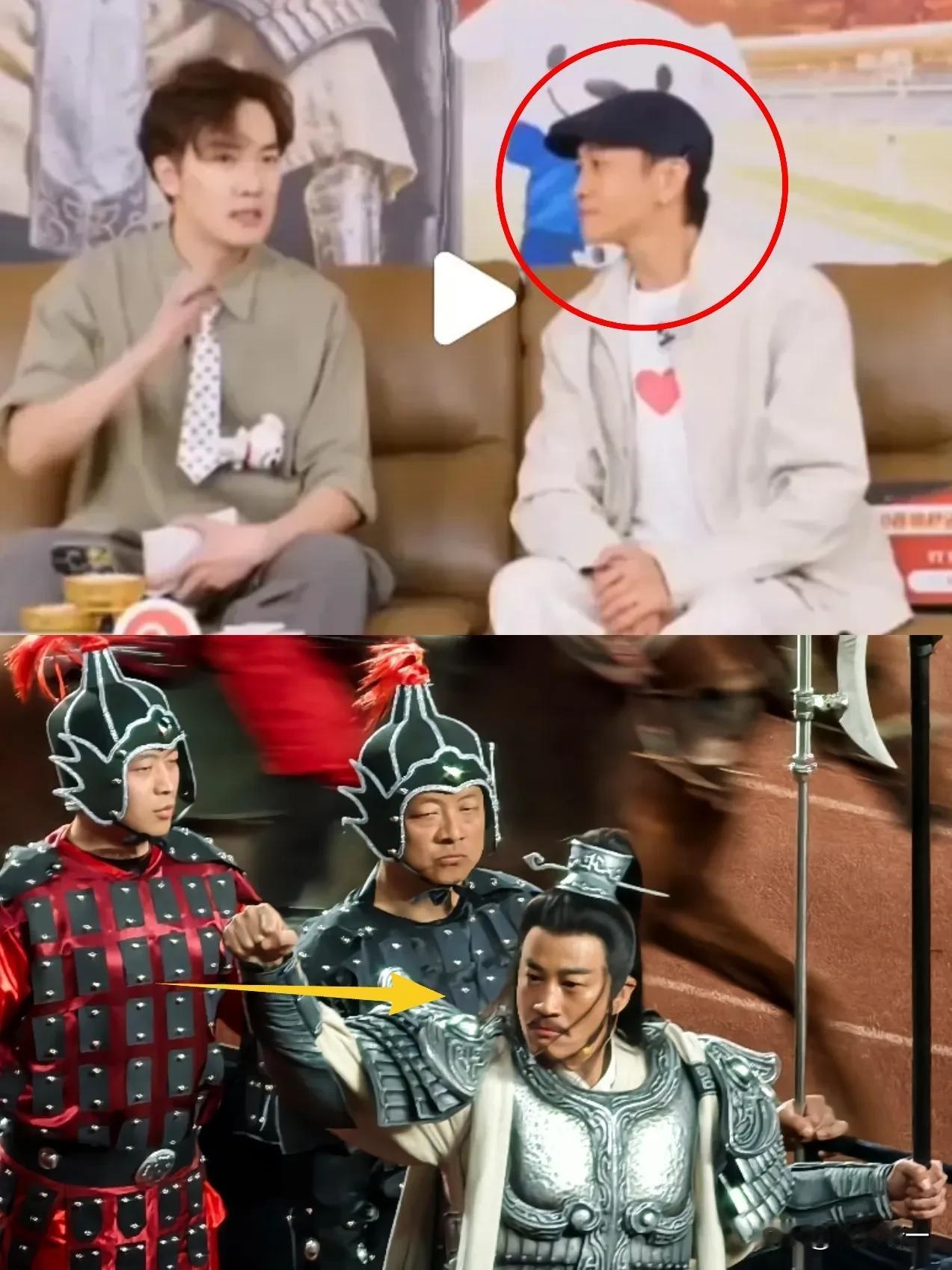 不是何润东的头竟然这么小吗?看“苏超”当晚直播间187身高的他坐在那头小小的，