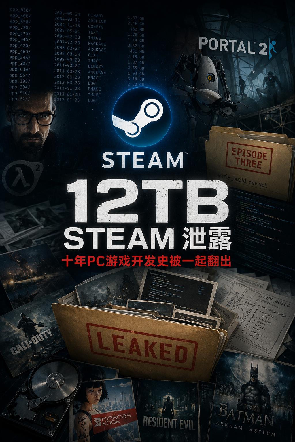 Steam突然流出12TB老文件，十年PC游戏开发史被一起翻了出来这个周末，