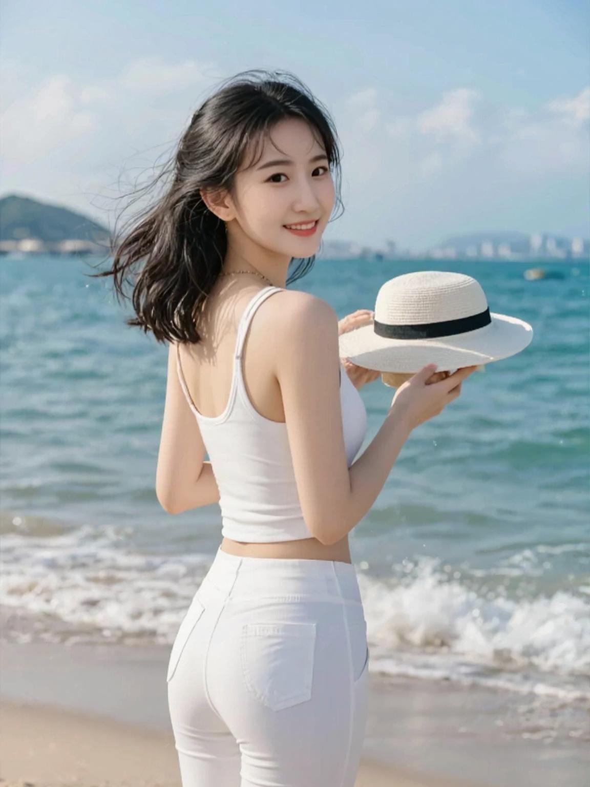 AI海边清新写真