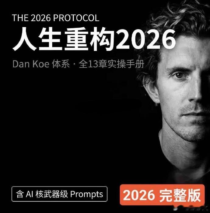 油管大神DanKoe2026最新体系！人生重构2026YouTube顶流知