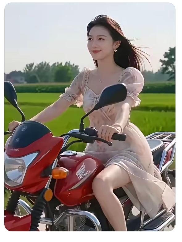 “兜”风千里草原一望无边；蓝天白云绿色草坪；骑手美女奔驰而行；这就是一道