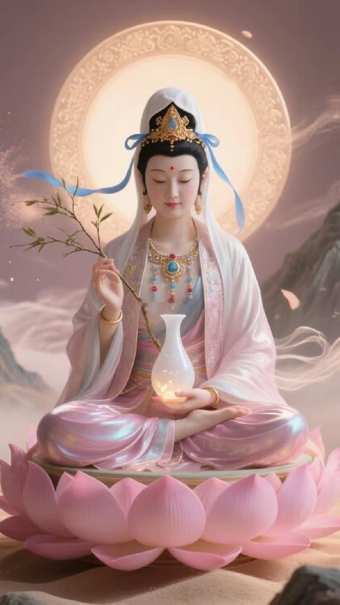 遇到观音菩萨一定要许愿，真的很灵的千处祈求千处应，苦海常坐渡人舟