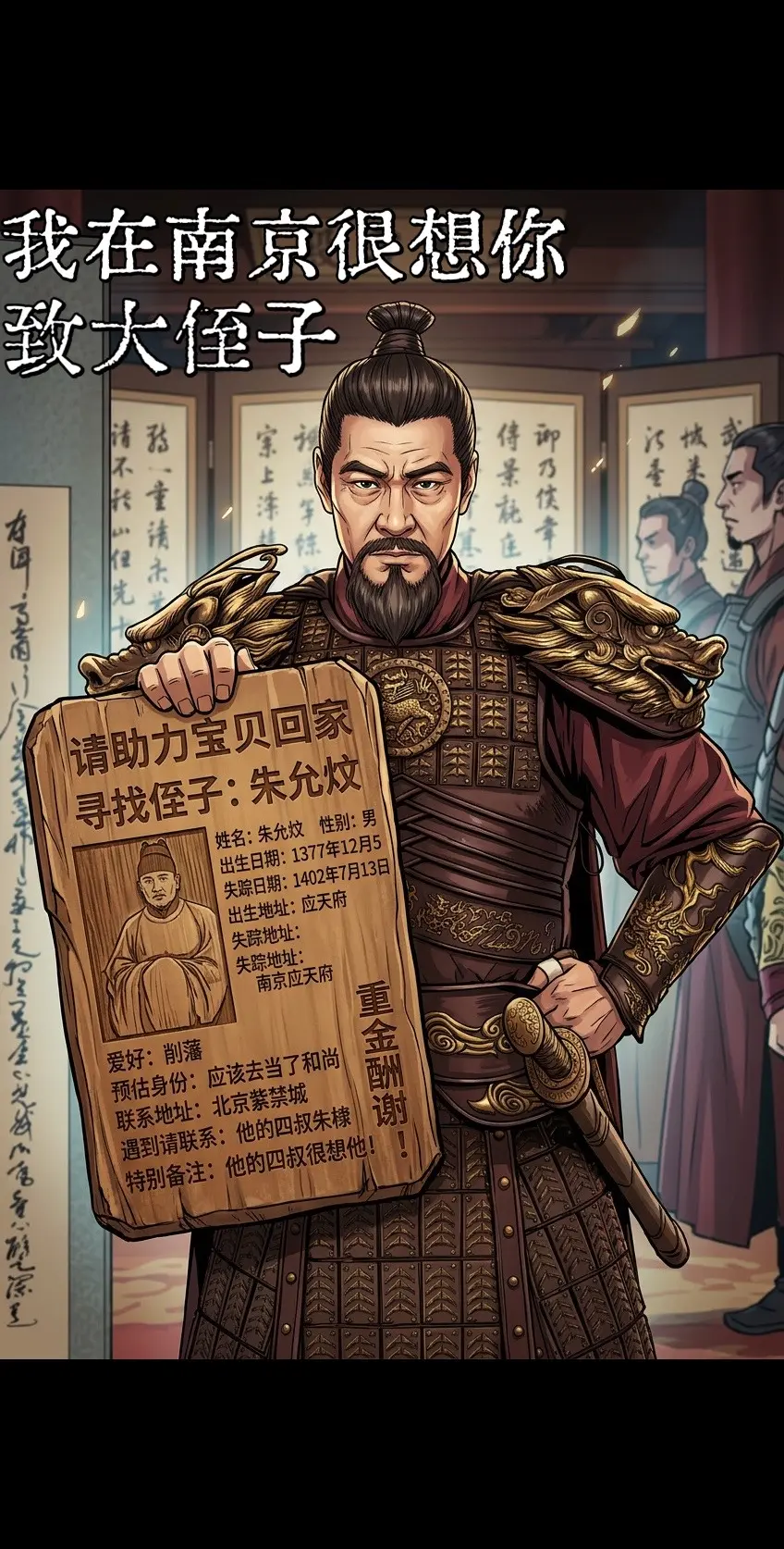 我在南京很想你：致大侄子。