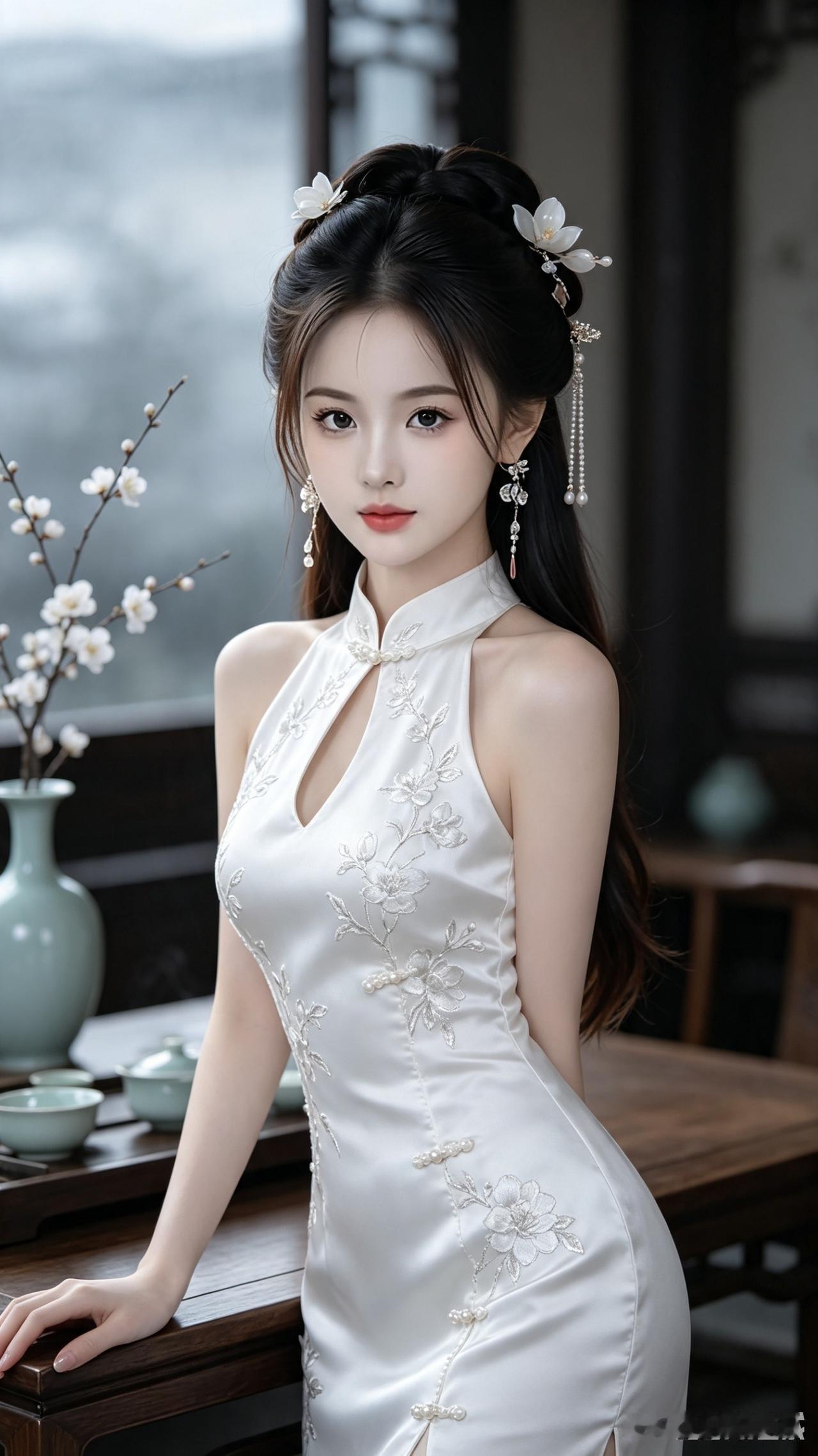 杨柳细腰高清美女高雅气质美女