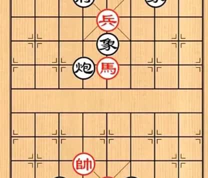 马怎么也绕不过去，试了十几次一无所获，神人想到了釜底抽薪！如图所示，红先行。