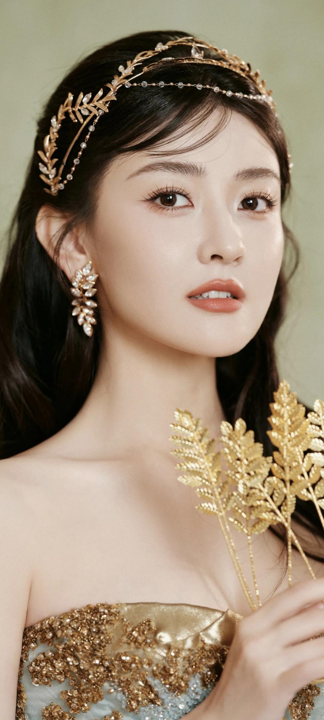 梁洁壁纸～仿佛森林里的精灵公主👸🏻