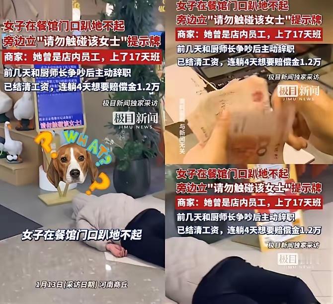 “脸都不要了！”河南商丘一女子在餐馆工作17天，和厨师长吵完架主动辞职，工资都结