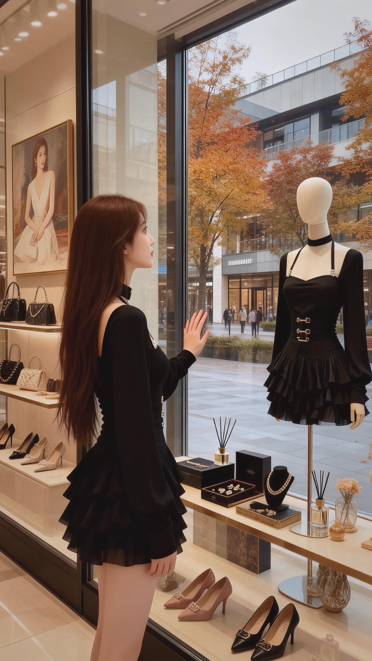 御姐辣妹穿搭黑色系穿搭气质穿搭显瘦显高显腿长