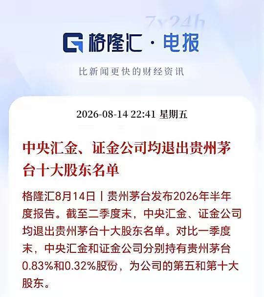 A股下周一估计危险了！旺旺队大概率是清仓了茅王，而且是中报前跑了，这可能会重创