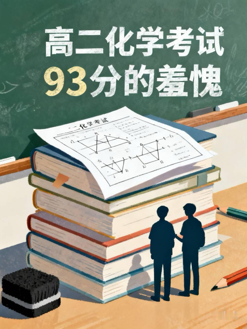 我是文科生，高二有一次考试，我化学得了93，我羞愧至极。与一个同学聊天，她说