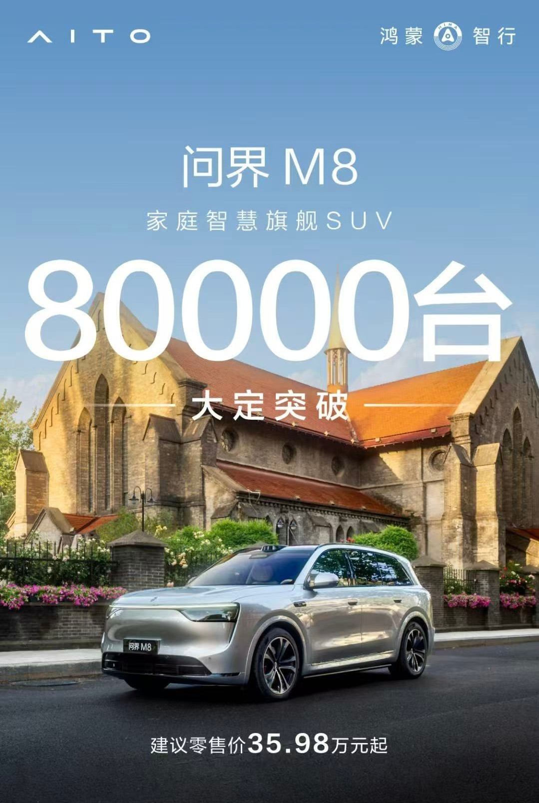 问界M8的大定达到了8万台，现在好奇的是M8的周交付才1400辆，是什么卡住了问