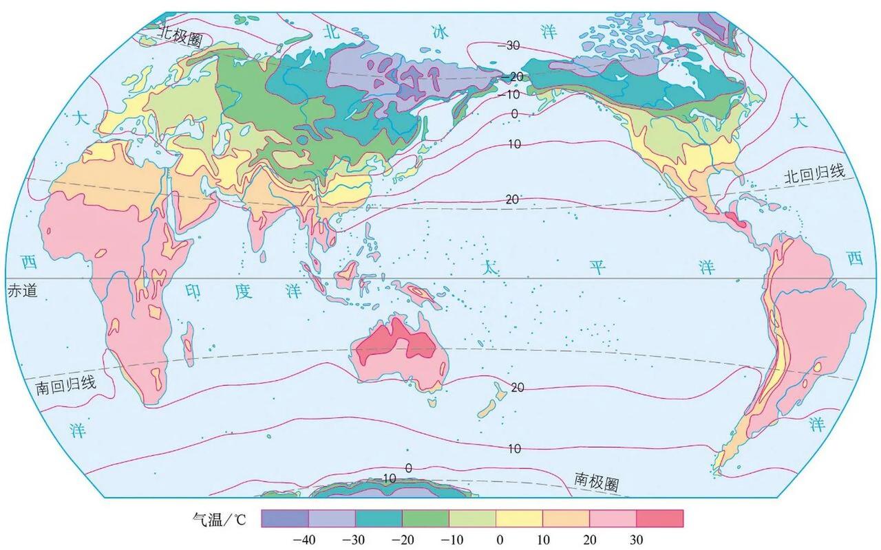 离谱的北大西洋暖流。北极圈内的挪威沿海地区1月均温，居然能和我国长江流域一个水平