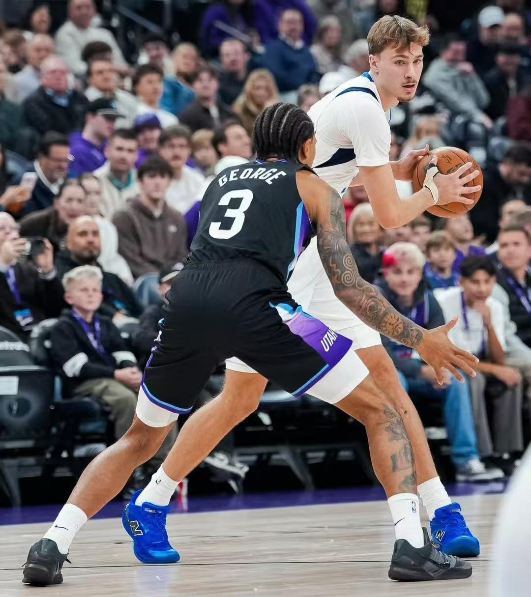 一战刷新多项纪录，弗拉格是独行侠失去东契奇最好的良药！独行侠战爵士，浓眉再度缺