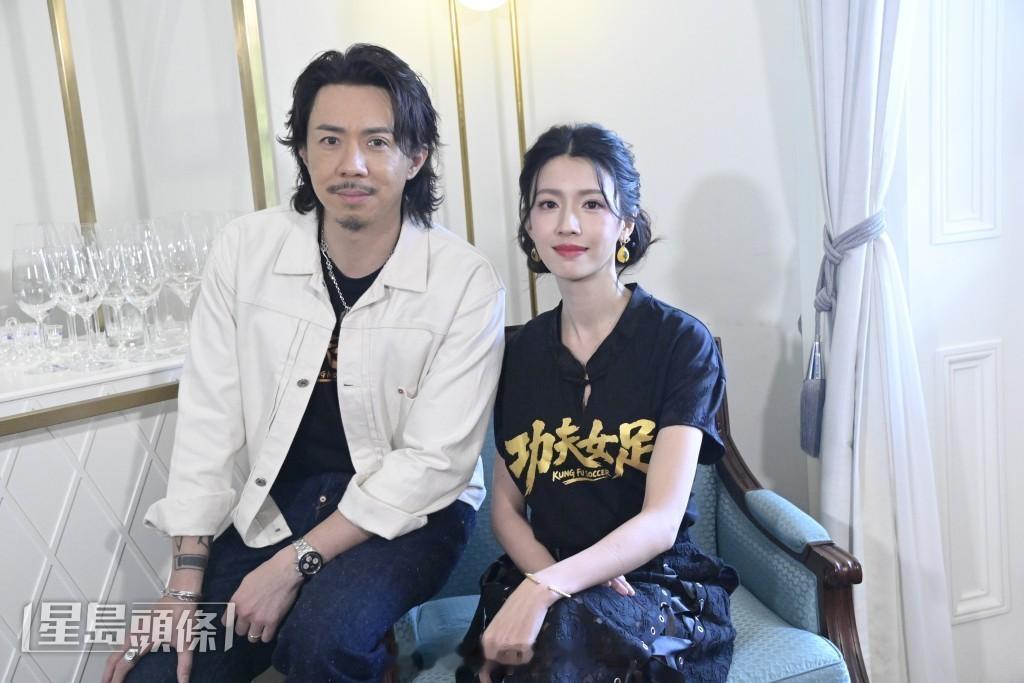 蔡思贝拍《功夫女足》吊威亚险些断骨，坦言还没有足够实力做打女，张继聪受星爷启发少