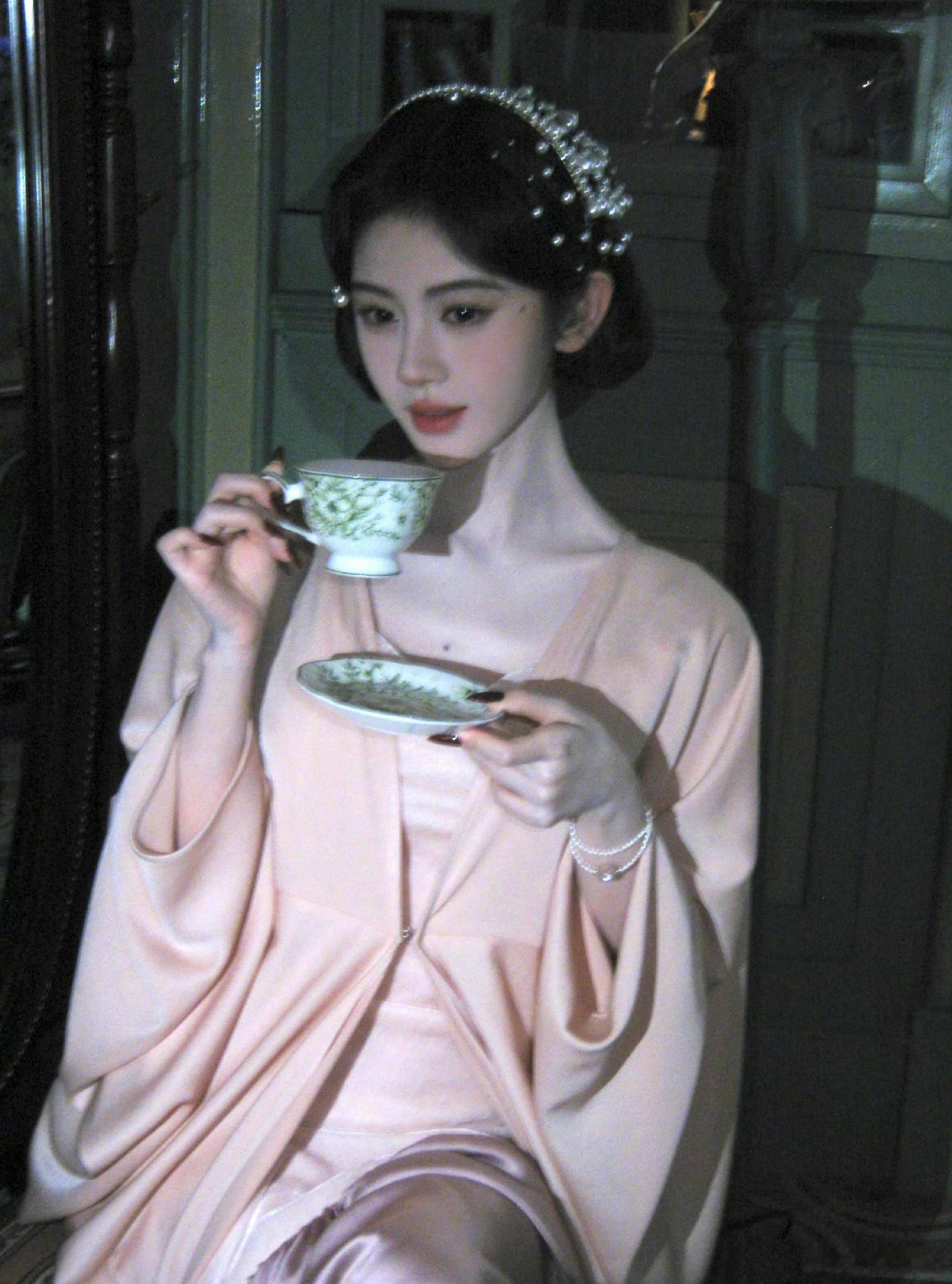鞠婧祎发了苏绿夏九宫格苏绿夏是在是美得摄人心魄，谁会不朝拜！鞠婧祎