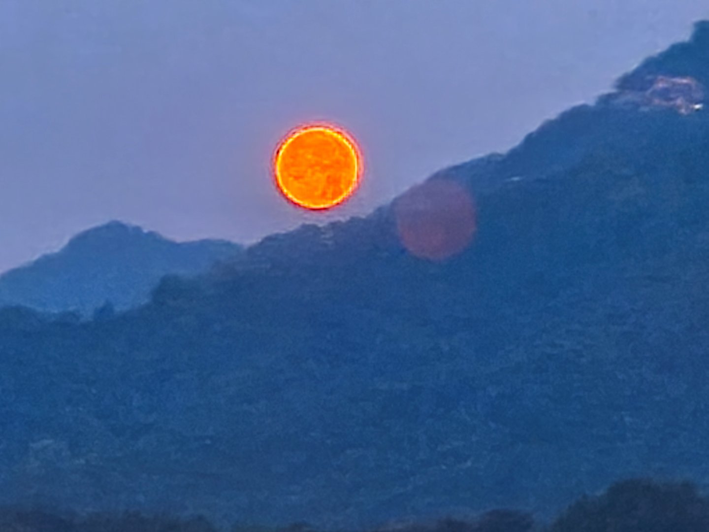 昨晚的月亮像太陽