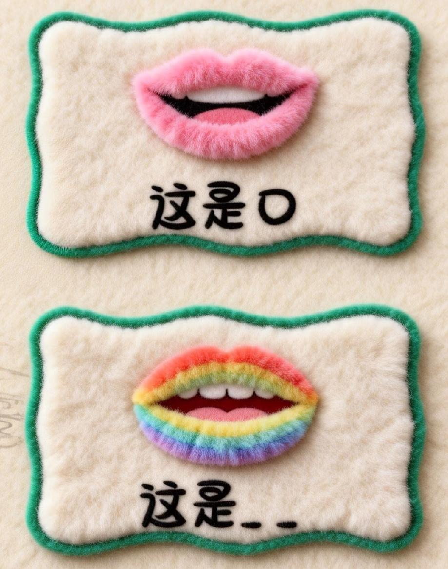  绝了！嘴唇变成彩虹色，“这是__”的谜底你能秒猜吗？